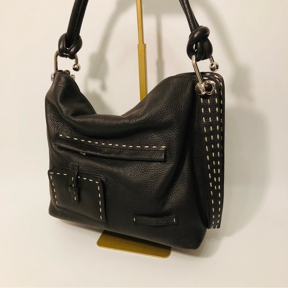 BCBGMaxAzria Signature Brown Shoulder Bag - Picture 10 of 16